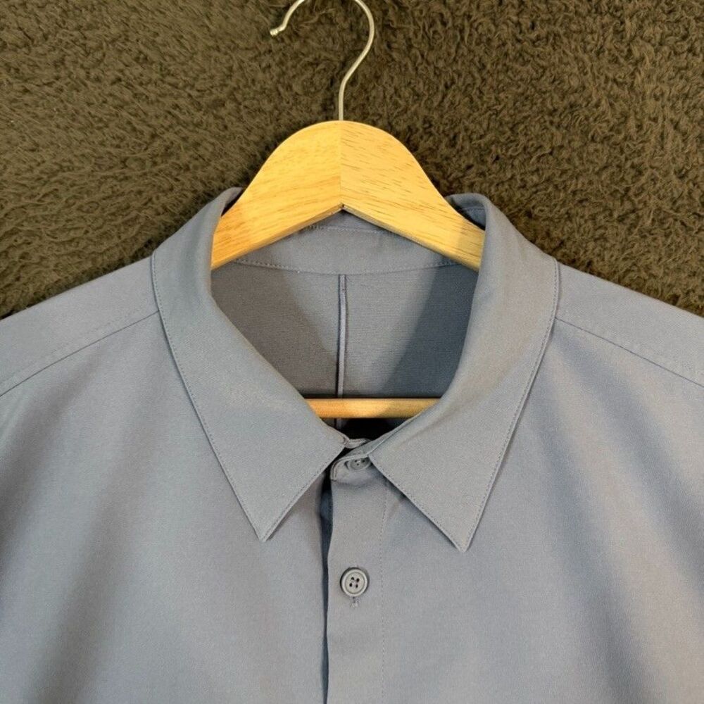 Lululemon Shirt Mens XL Blue Commission Long Sleeve Button Up Stretch Casual - Picture 3 of 12